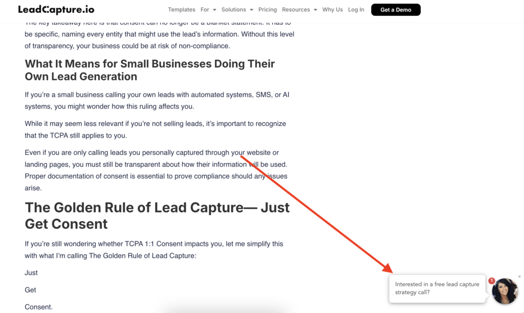 SaaS blog lead capture funnel